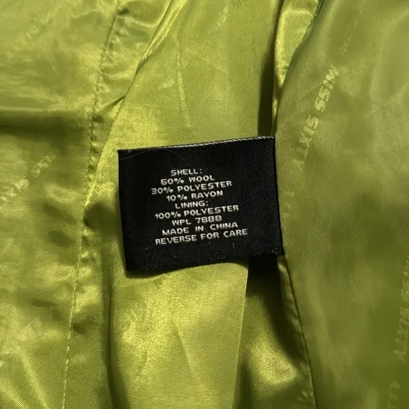 Miss Sixty Green Pea Coat with Hood - Picture 4 of 5